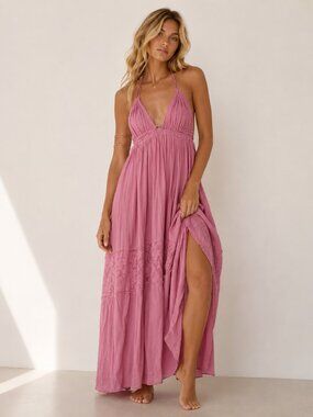free people moonlight ocean maxi dress Free People Off-The-Shoulder Moonlight Ocean Maxi in Burnt Coral Size S NWOT